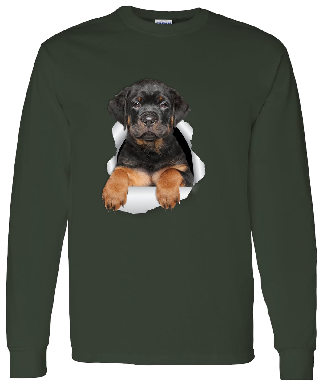 G540 LS T-Shirt 5.3 oz. - Forest Green