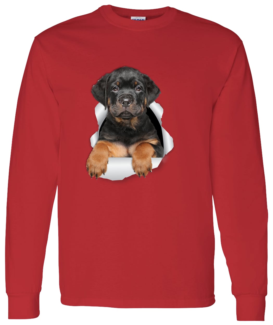 G540 LS T-Shirt 5.3 oz. - Red
