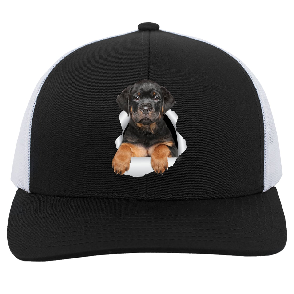 104C Trucker Snap Back - Black/White