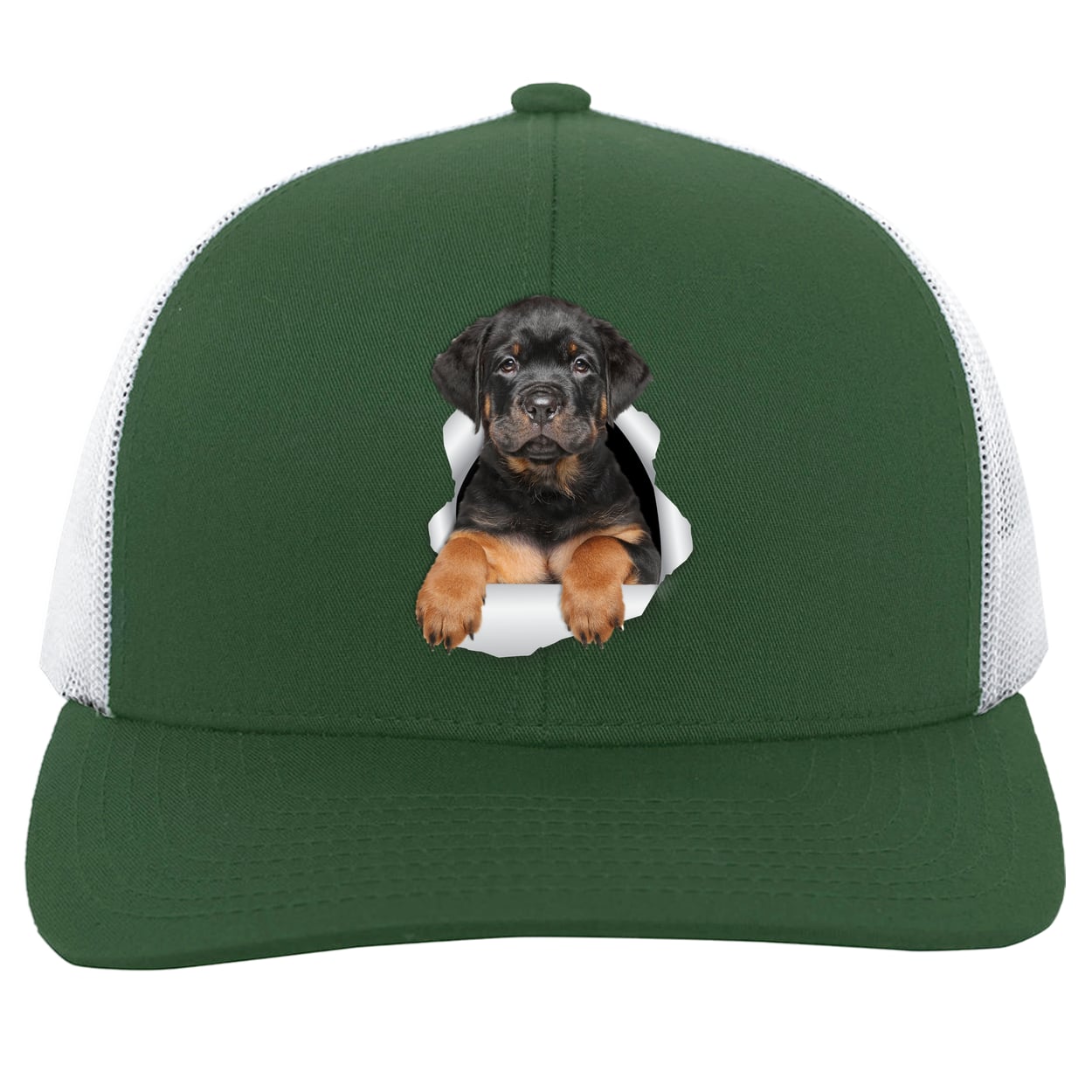 104C Trucker Snap Back - Dark Green/White