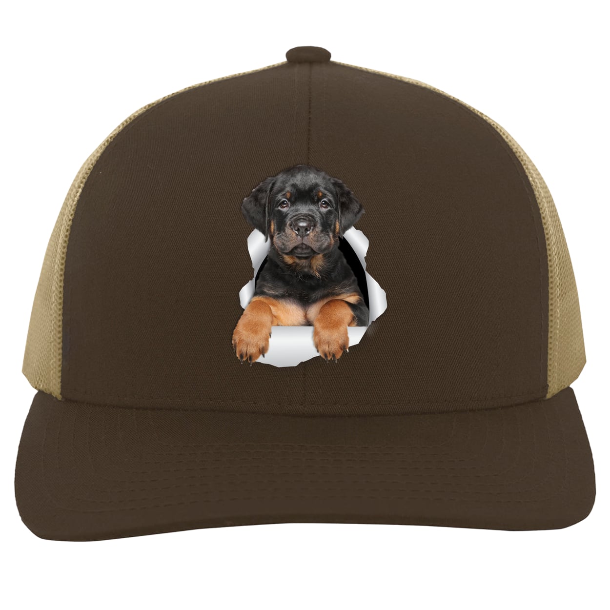 104C Trucker Snap Back - Brown/Khaki