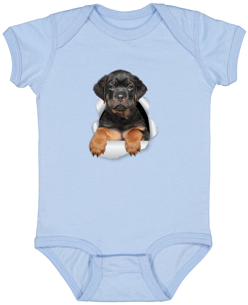 4424 Infant Fine Jersey Bodysuit - Light Blue