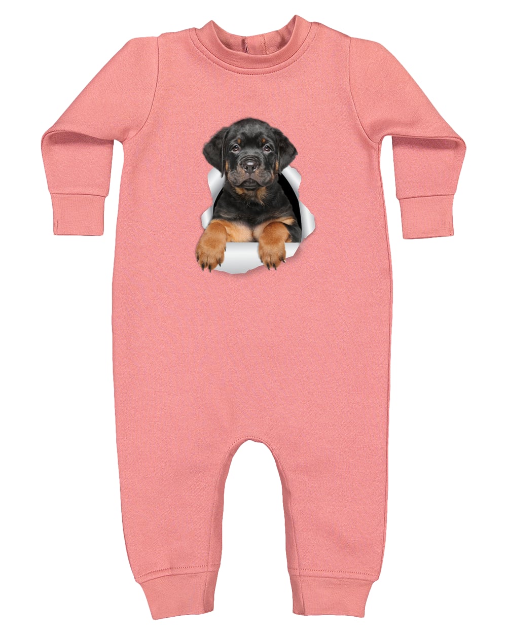 4447 Rabbit Skins Infant Fleece One-Piece Bodysuit - Mauvelous