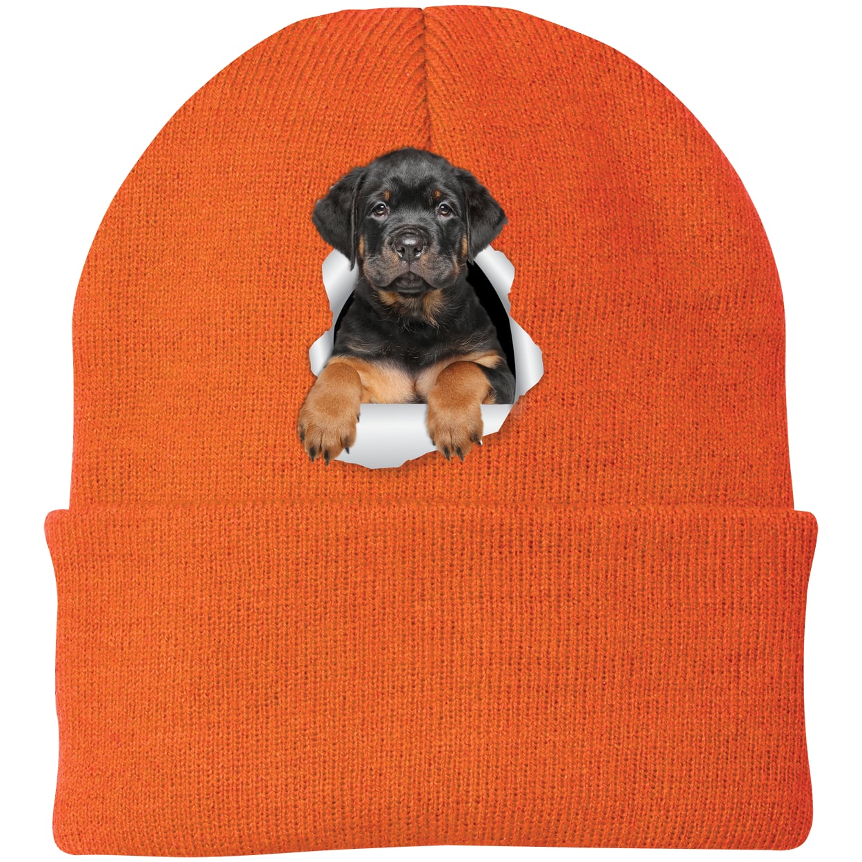 CP90 Port & Company Knit Beanie - Neon Orange
