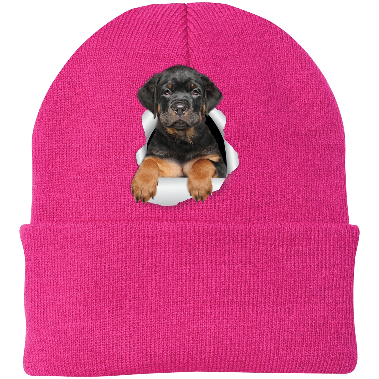 CP90 Port & Company Knit Beanie - Neon Pink