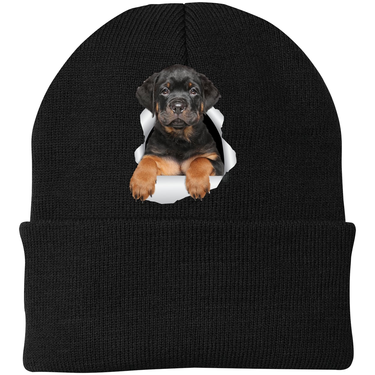 CP90 Port & Company Knit Beanie - Black