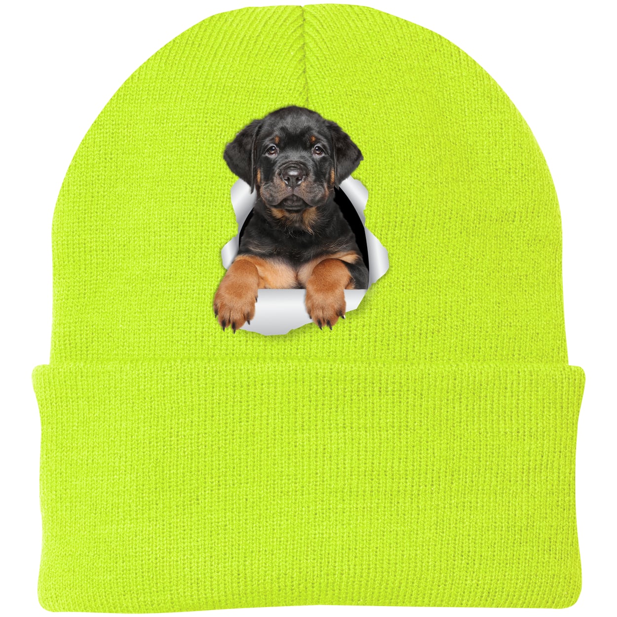 CP90 Port & Company Knit Beanie - Neon Yellow