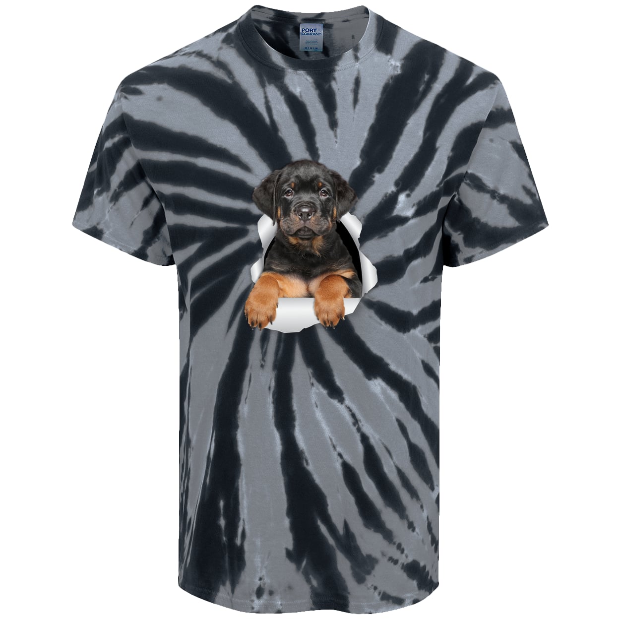 PC147 Port & Company Tie-Dye Tee - Black