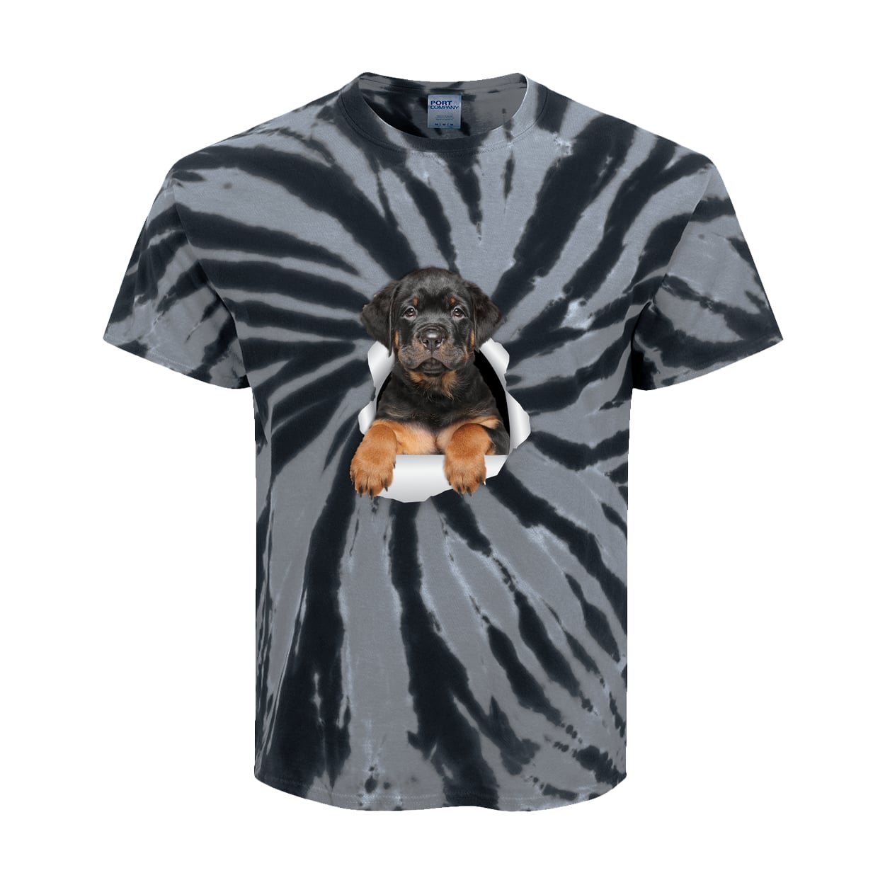 PC147Y Port & Company Kids Tie-Dye Tee - Black