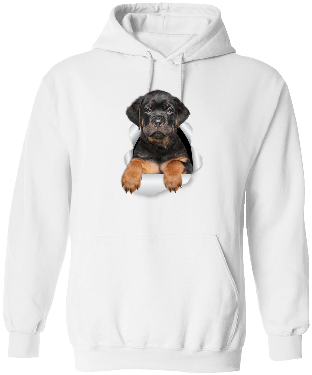 G185 Gildan Pullover Hoodie - White