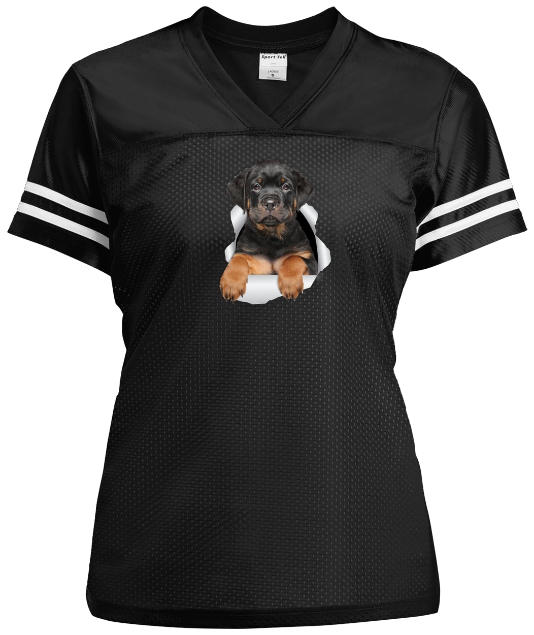 LST307 Sport-Tek Ladies' Replica Jersey - Black/White