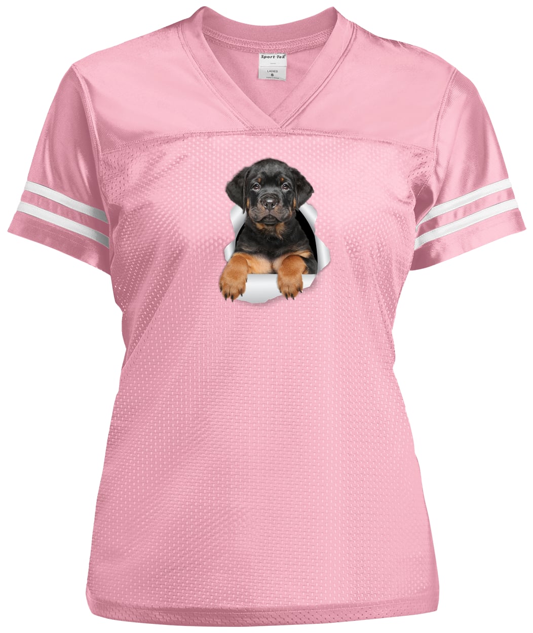 LST307 Sport-Tek Ladies' Replica Jersey - Light Pink/White