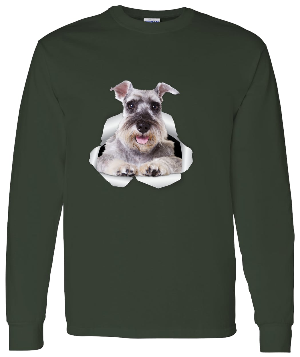 G540 LS T-Shirt 5.3 oz. - Forest Green