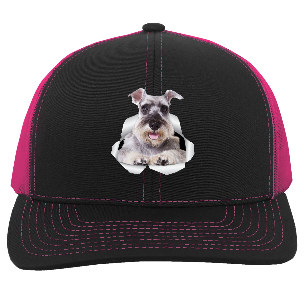 104C Trucker Snap Back - Black/Pink