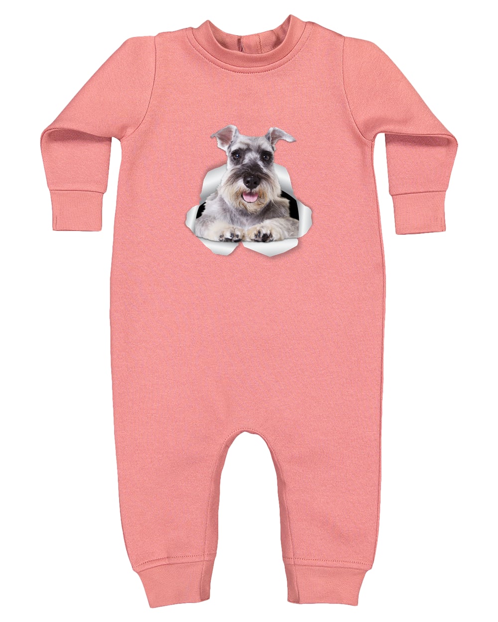 4447 Rabbit Skins Infant Fleece One-Piece Bodysuit - Mauvelous