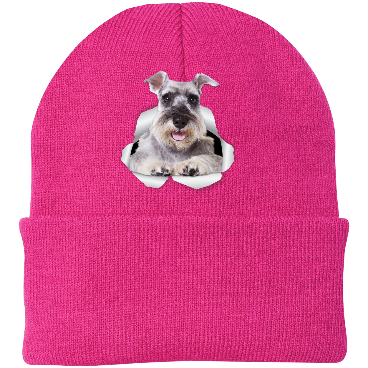 CP90 Port & Company Knit Beanie - Neon Pink