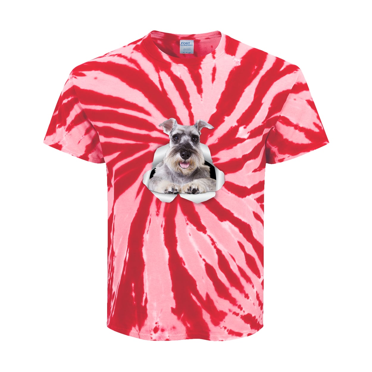 PC147Y Port & Company Kids Tie-Dye Tee - Red