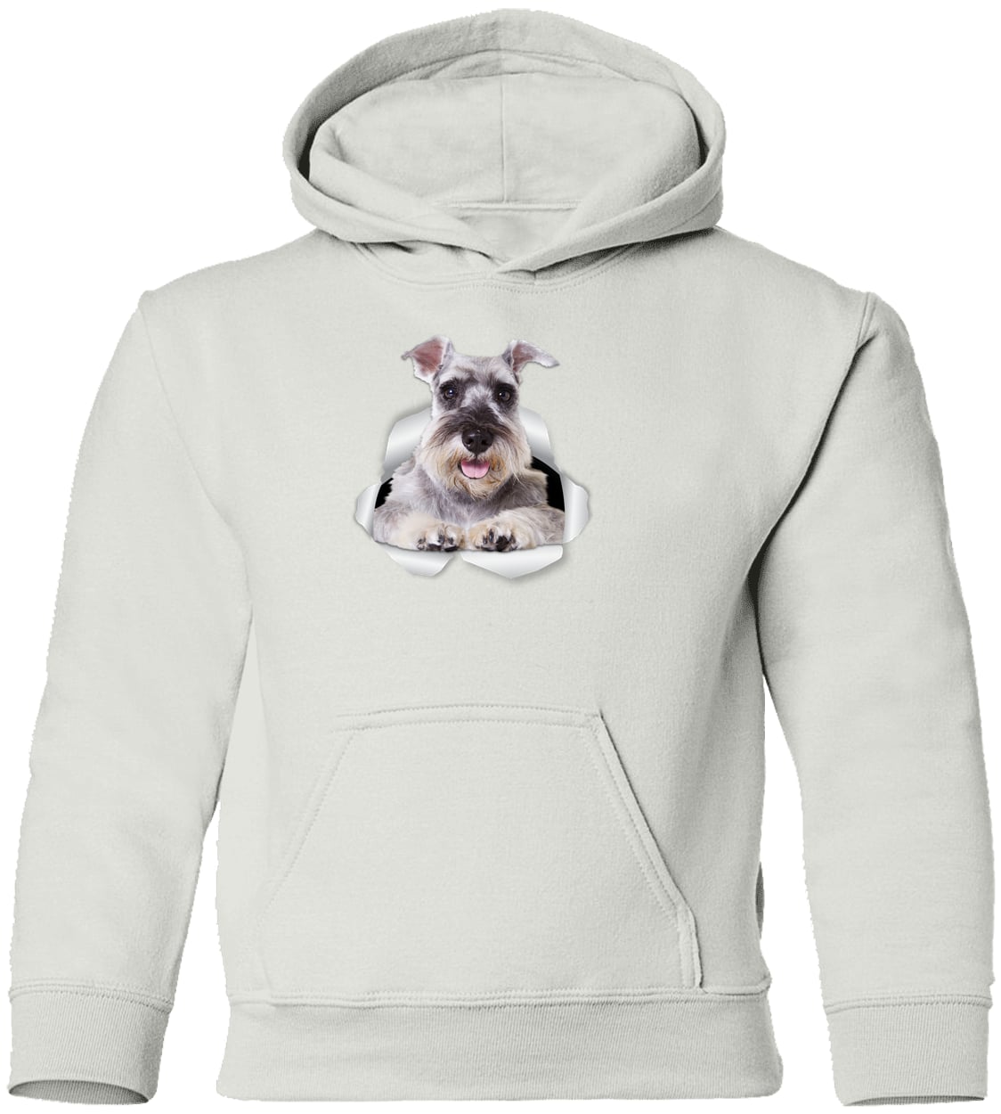 G185B Gildan Youth Pullover Hoodie - White