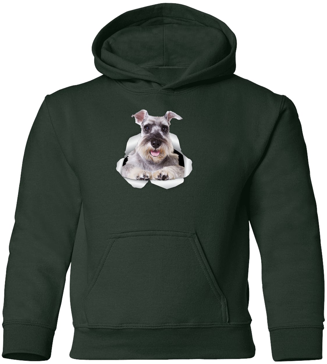 G185B Gildan Youth Pullover Hoodie - Forest Green