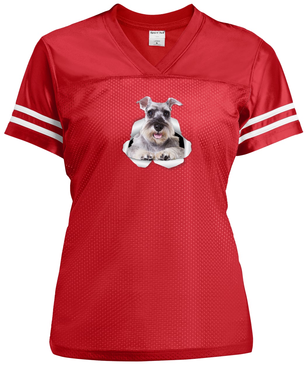 LST307 Sport-Tek Ladies' Replica Jersey - True Red/White