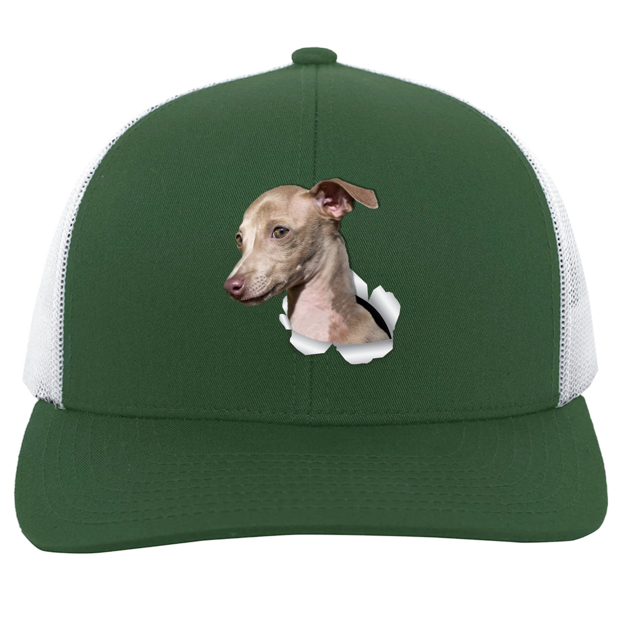 104C Trucker Snap Back - Dark Green/White