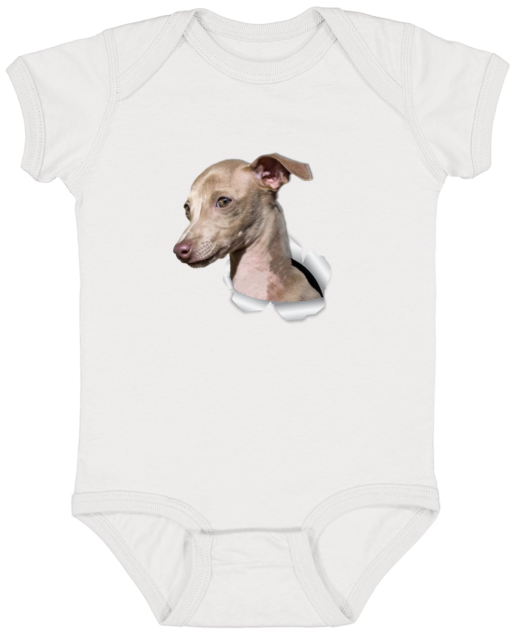 4424 Infant Fine Jersey Bodysuit - White