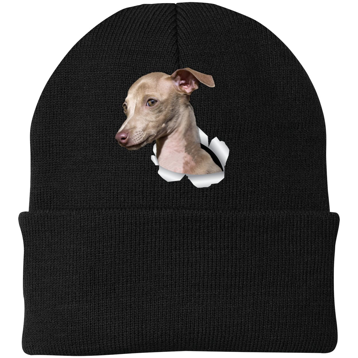 CP90 Port & Company Knit Beanie - Black