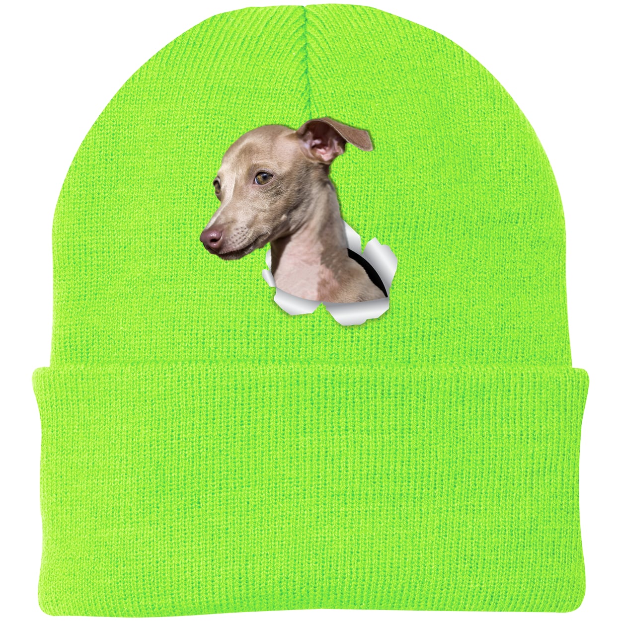 CP90 Port & Company Knit Beanie - Neon Green