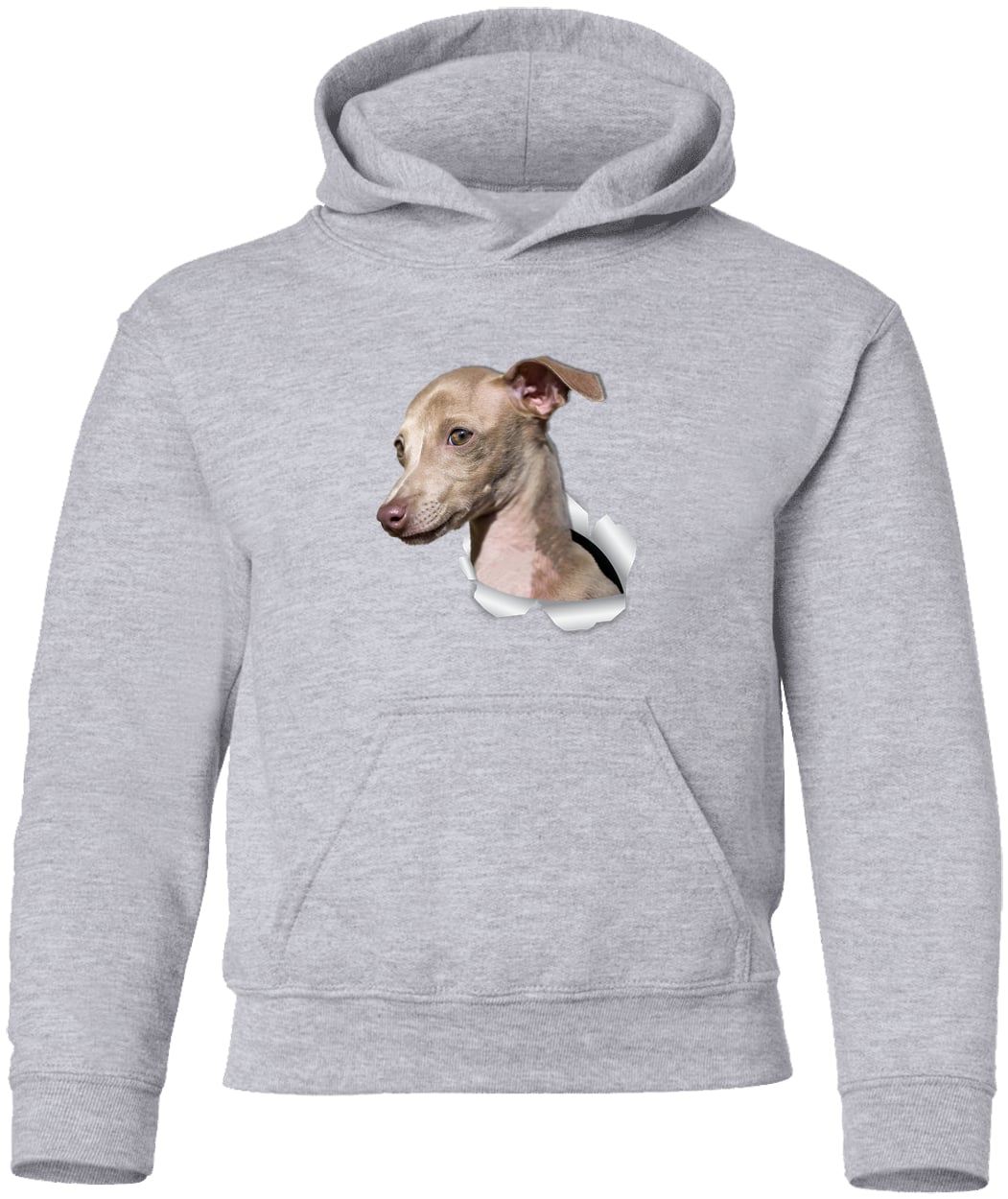 G185B Gildan Youth Pullover Hoodie - Sport Grey