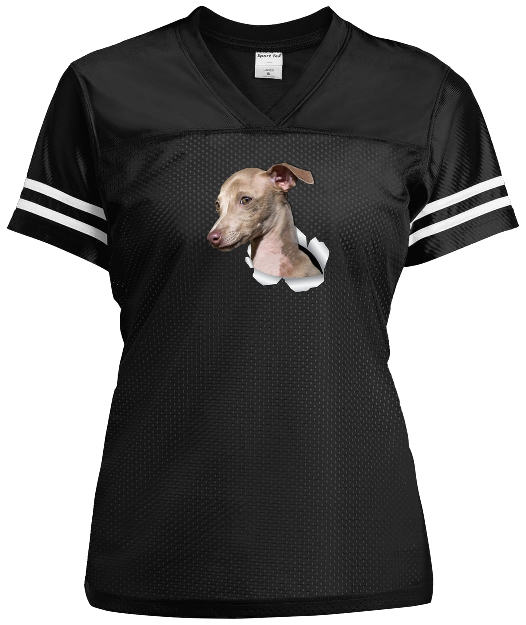 LST307 Sport-Tek Ladies' Replica Jersey - Black/White