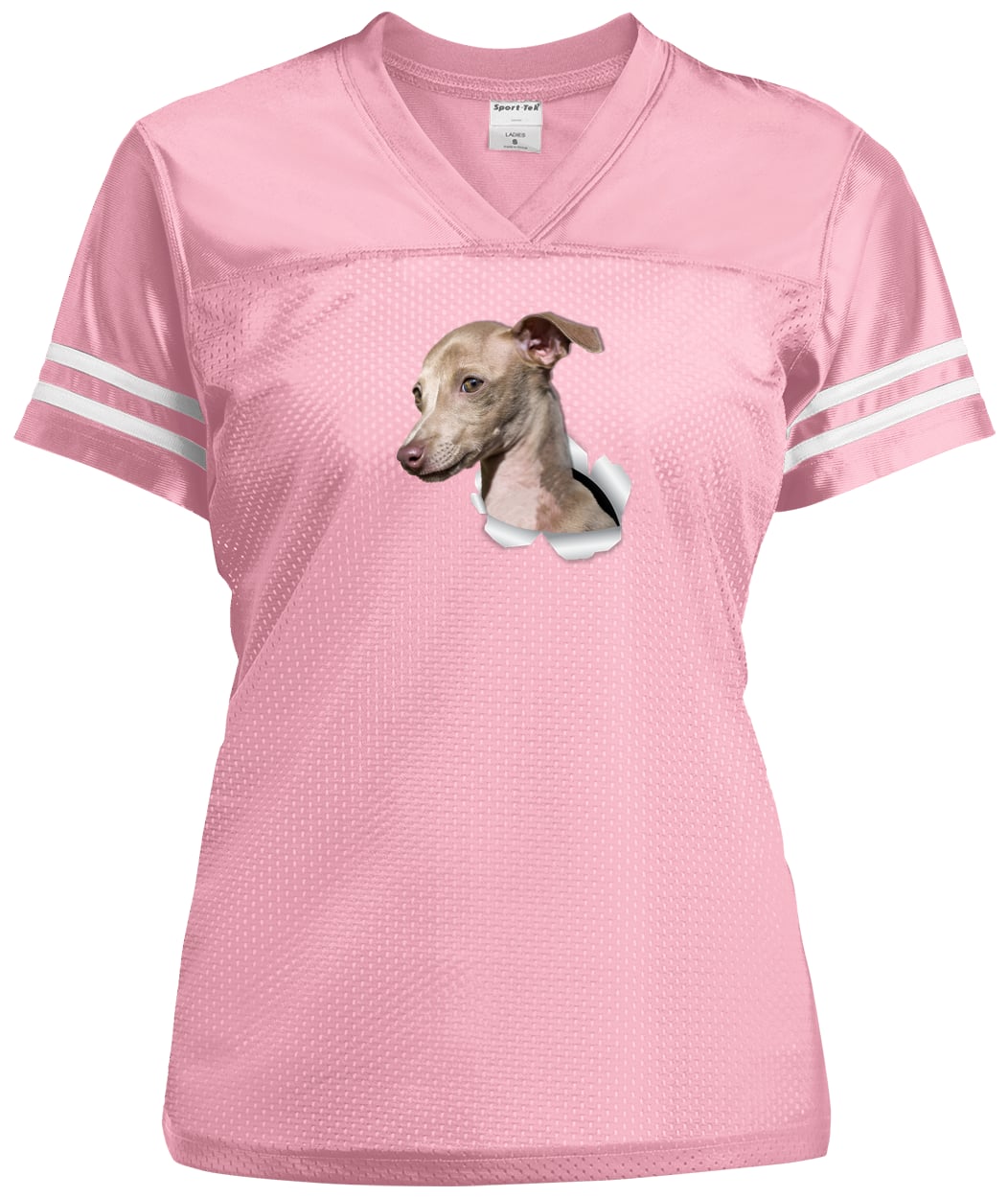 LST307 Sport-Tek Ladies' Replica Jersey - Light Pink/White