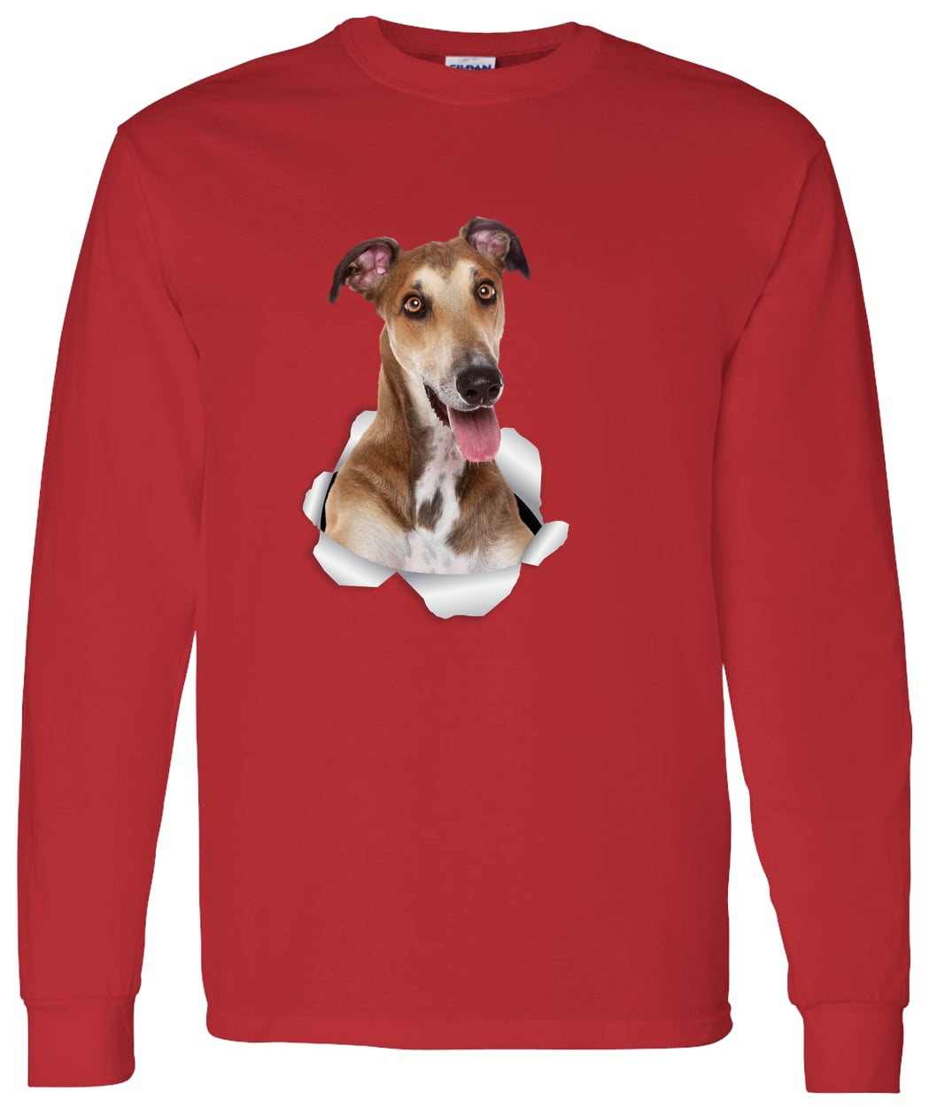 G540 LS T-Shirt 5.3 oz. - Red