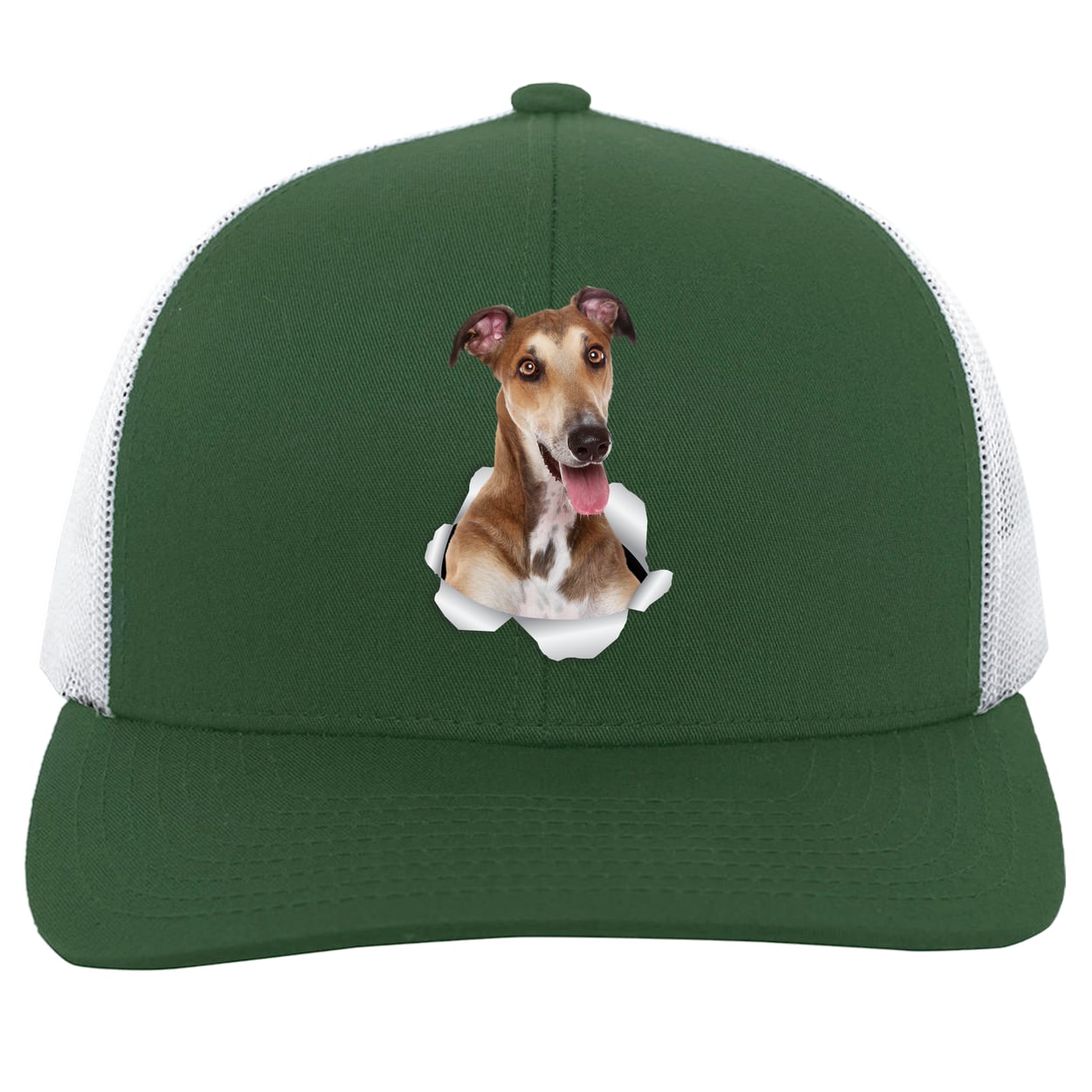 104C Trucker Snap Back - Dark Green/White