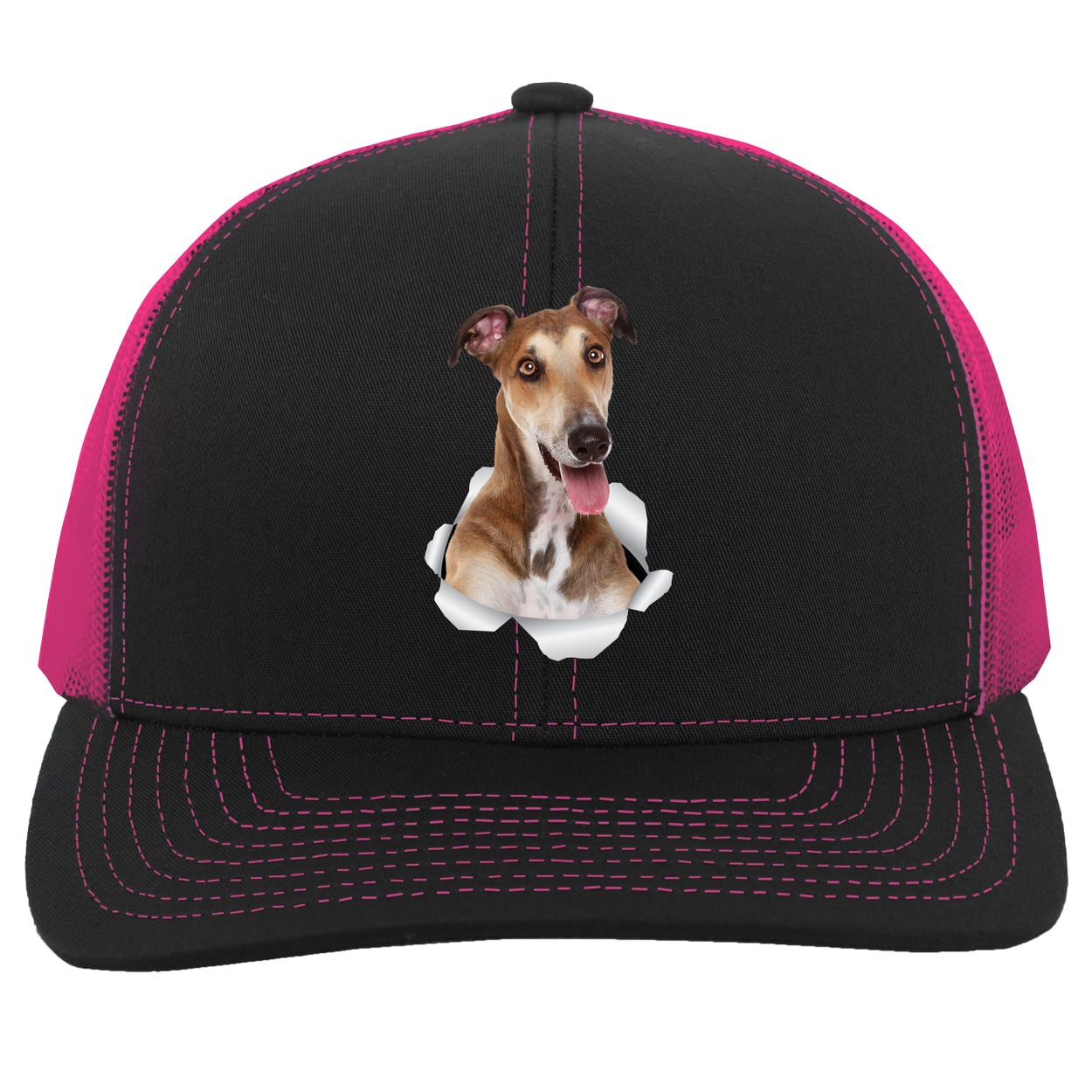 104C Trucker Snap Back - Black/Pink