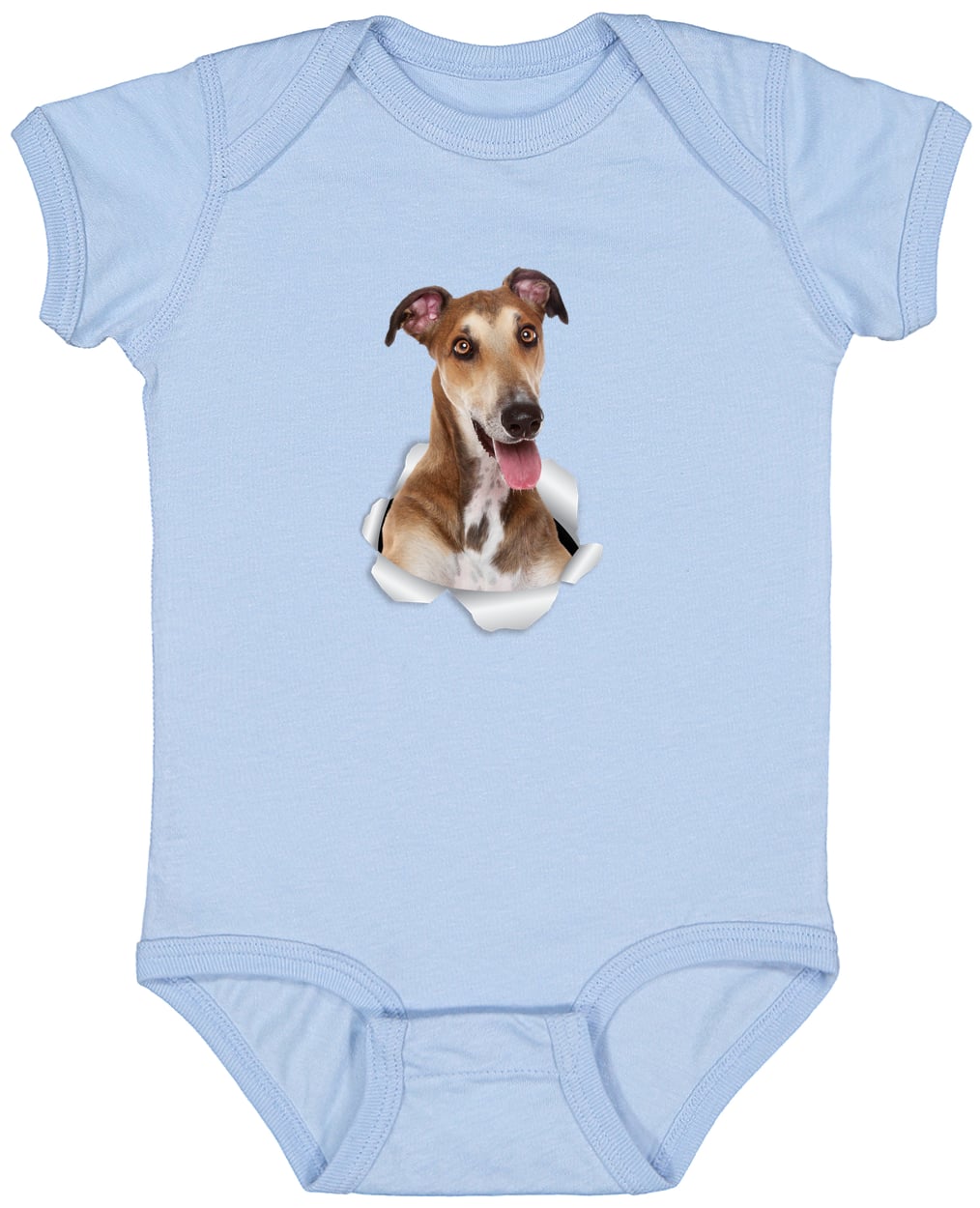 4424 Infant Fine Jersey Bodysuit - Light Blue