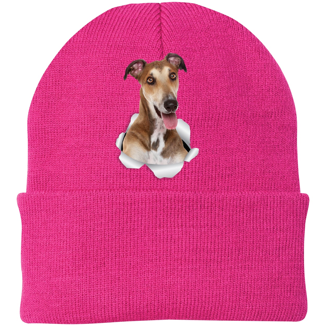 CP90 Port & Company Knit Beanie - Neon Pink