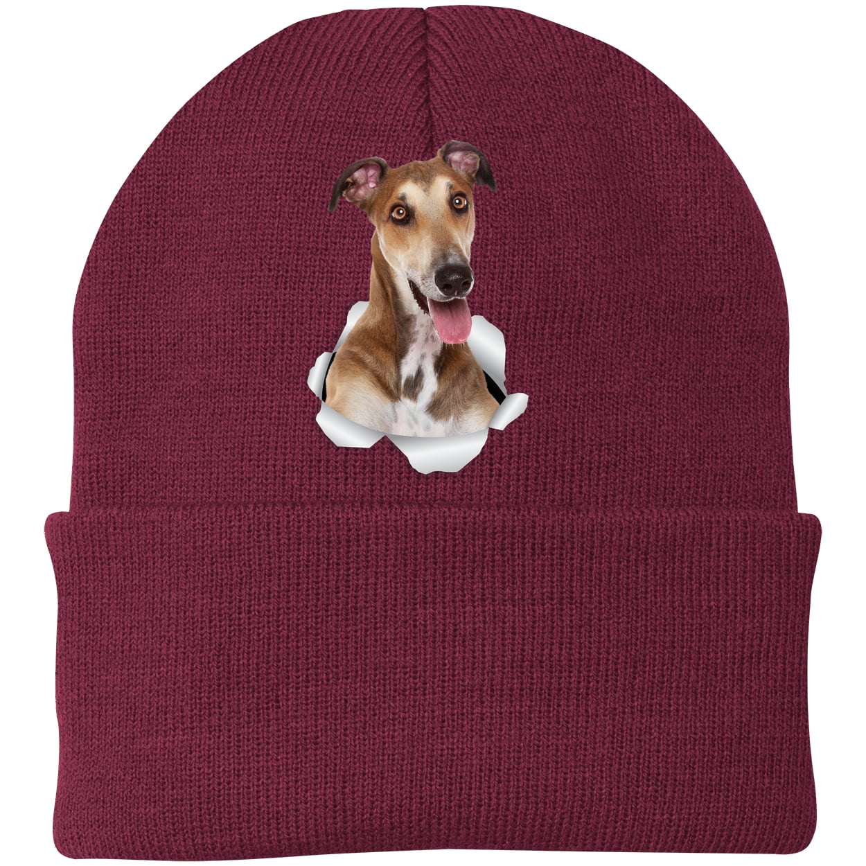 CP90 Port & Company Knit Beanie - Maroon