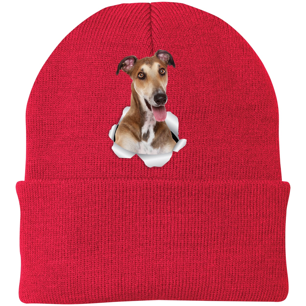 CP90 Port & Company Knit Beanie - Athletic Red