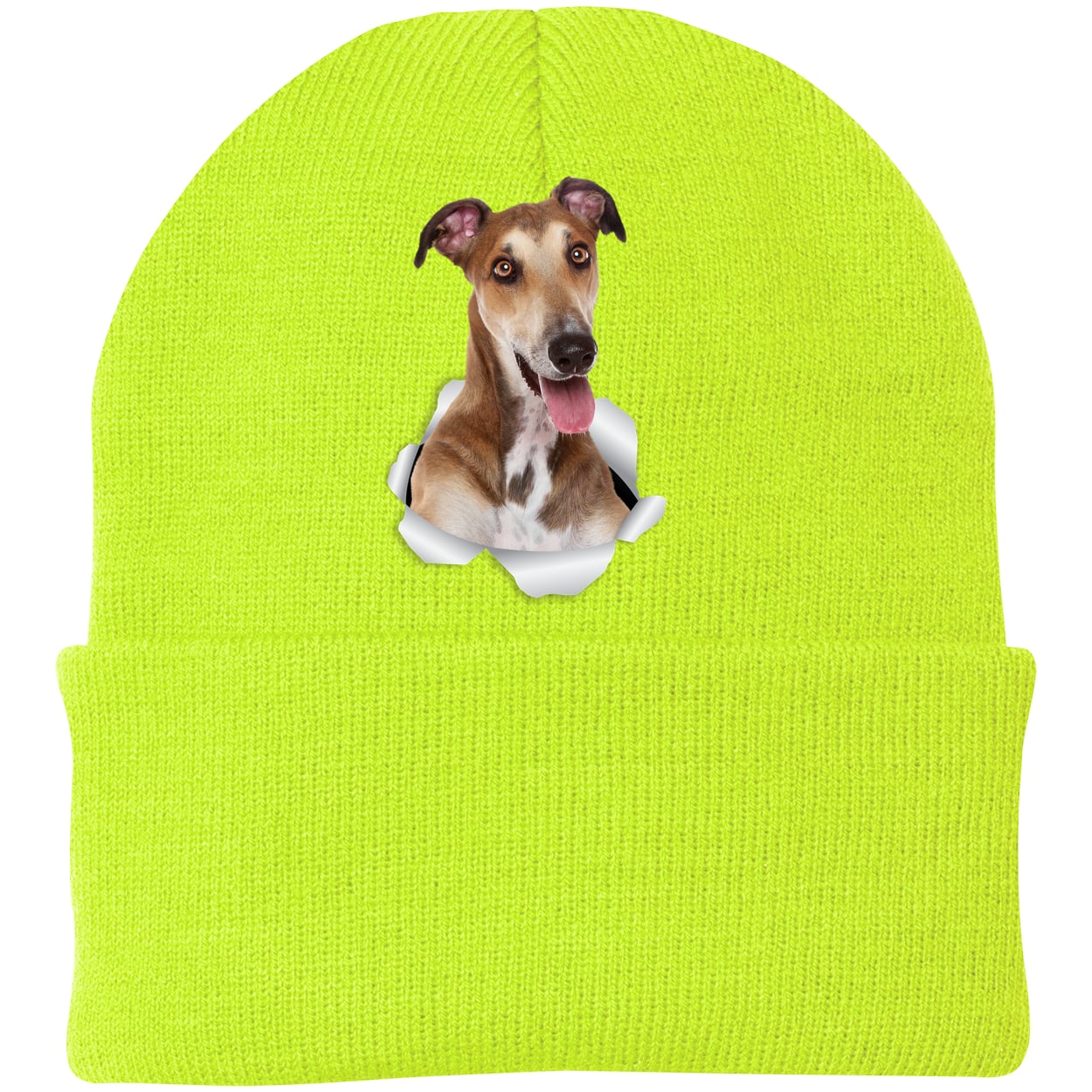 CP90 Port & Company Knit Beanie - Neon Yellow