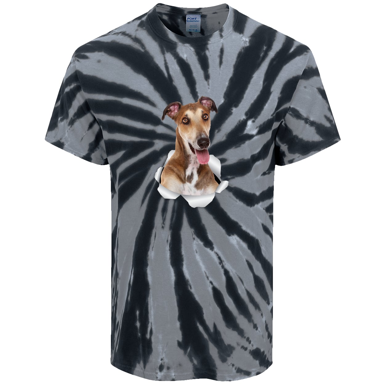 PC147 Port & Company Tie-Dye Tee - Black