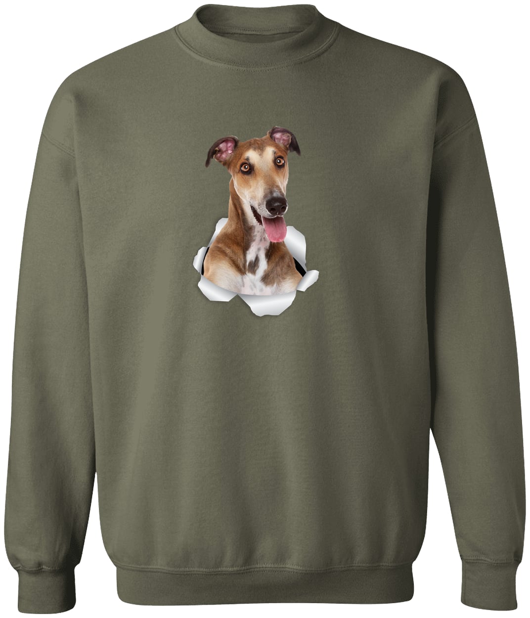 G180 Gildan Crewneck Pullover Sweatshirt - Military Green