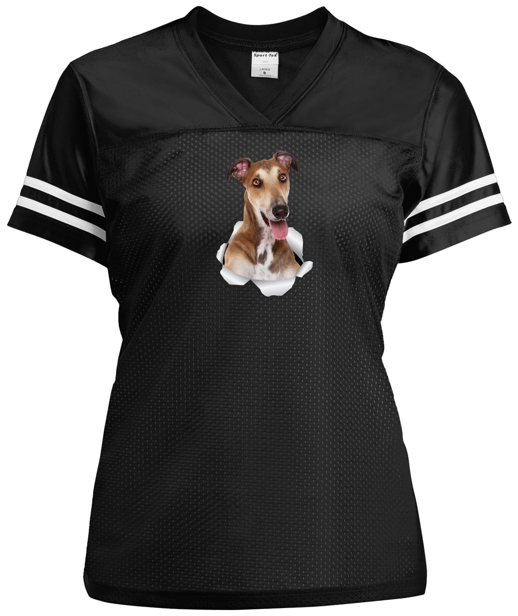 LST307 Sport-Tek Ladies' Replica Jersey - Black/White