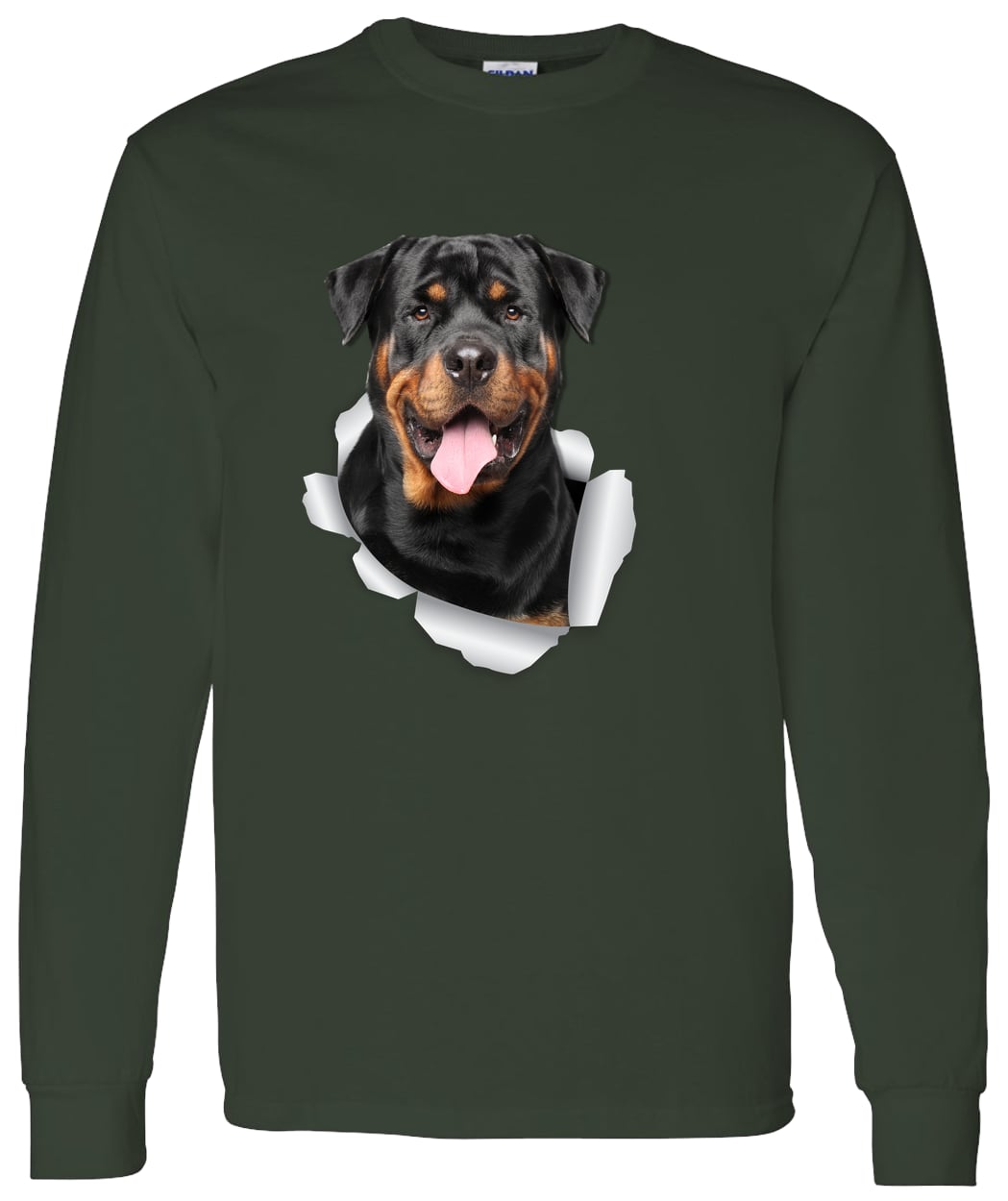 G540 LS T-Shirt 5.3 oz. - Forest Green