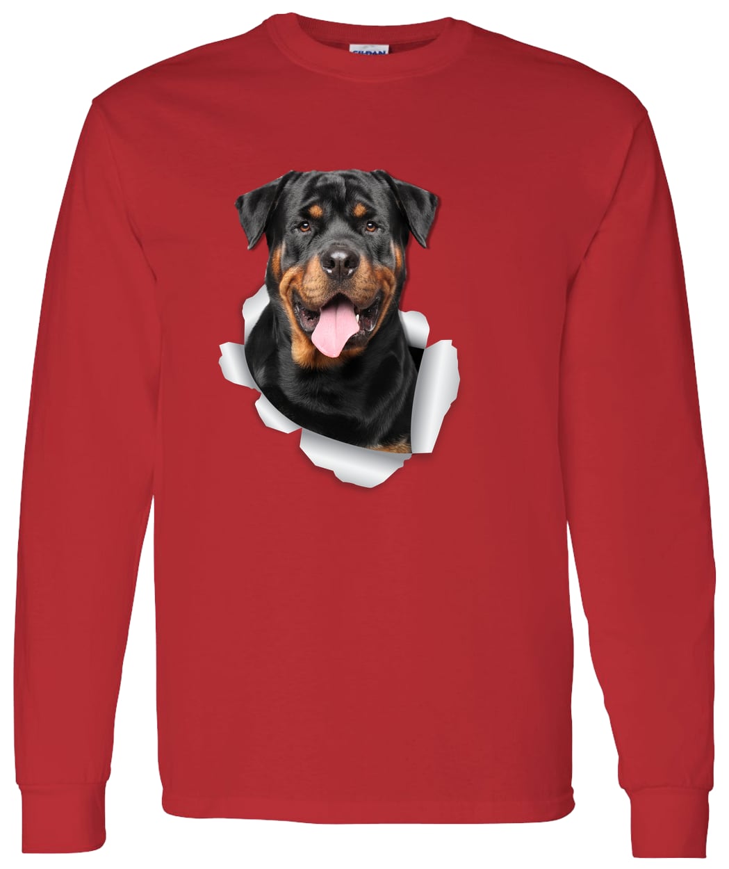 G540 LS T-Shirt 5.3 oz. - Red