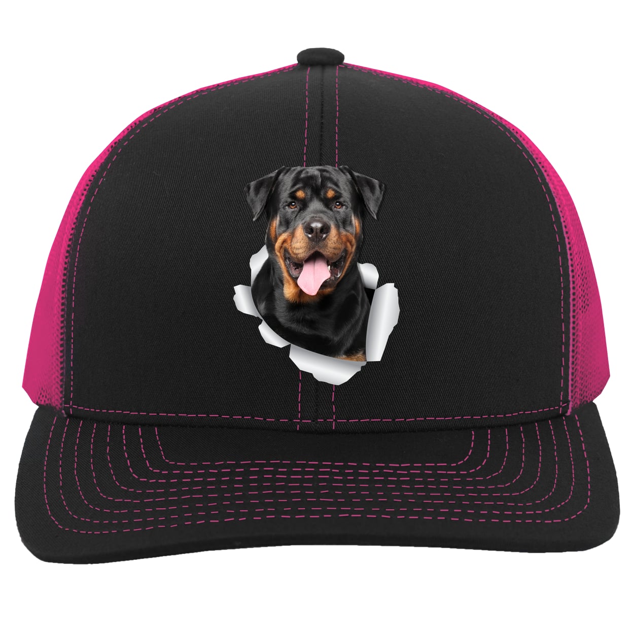 104C Trucker Snap Back - Black/Pink