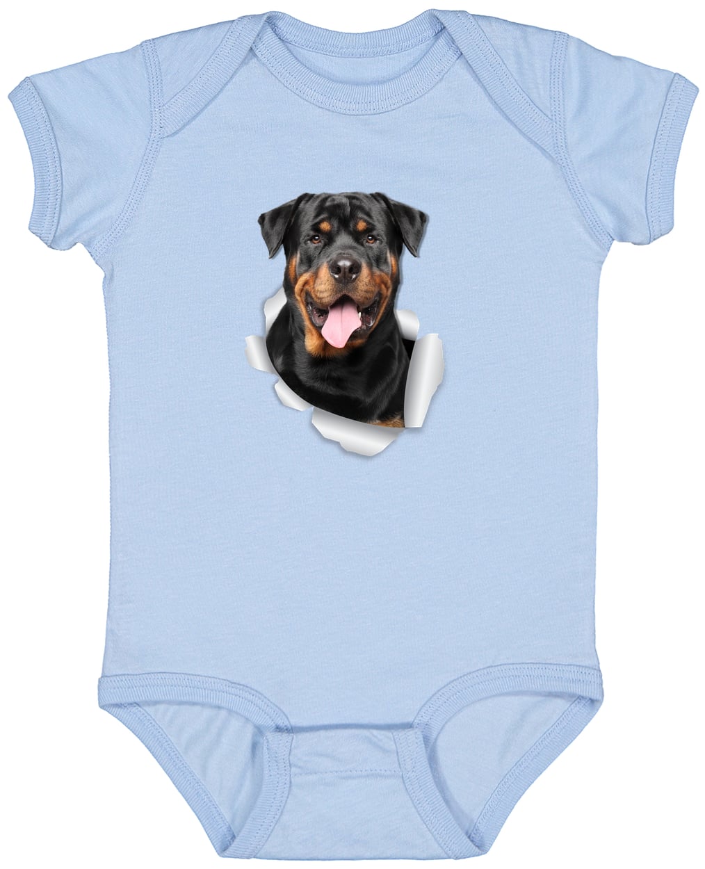 4424 Infant Fine Jersey Bodysuit - Light Blue