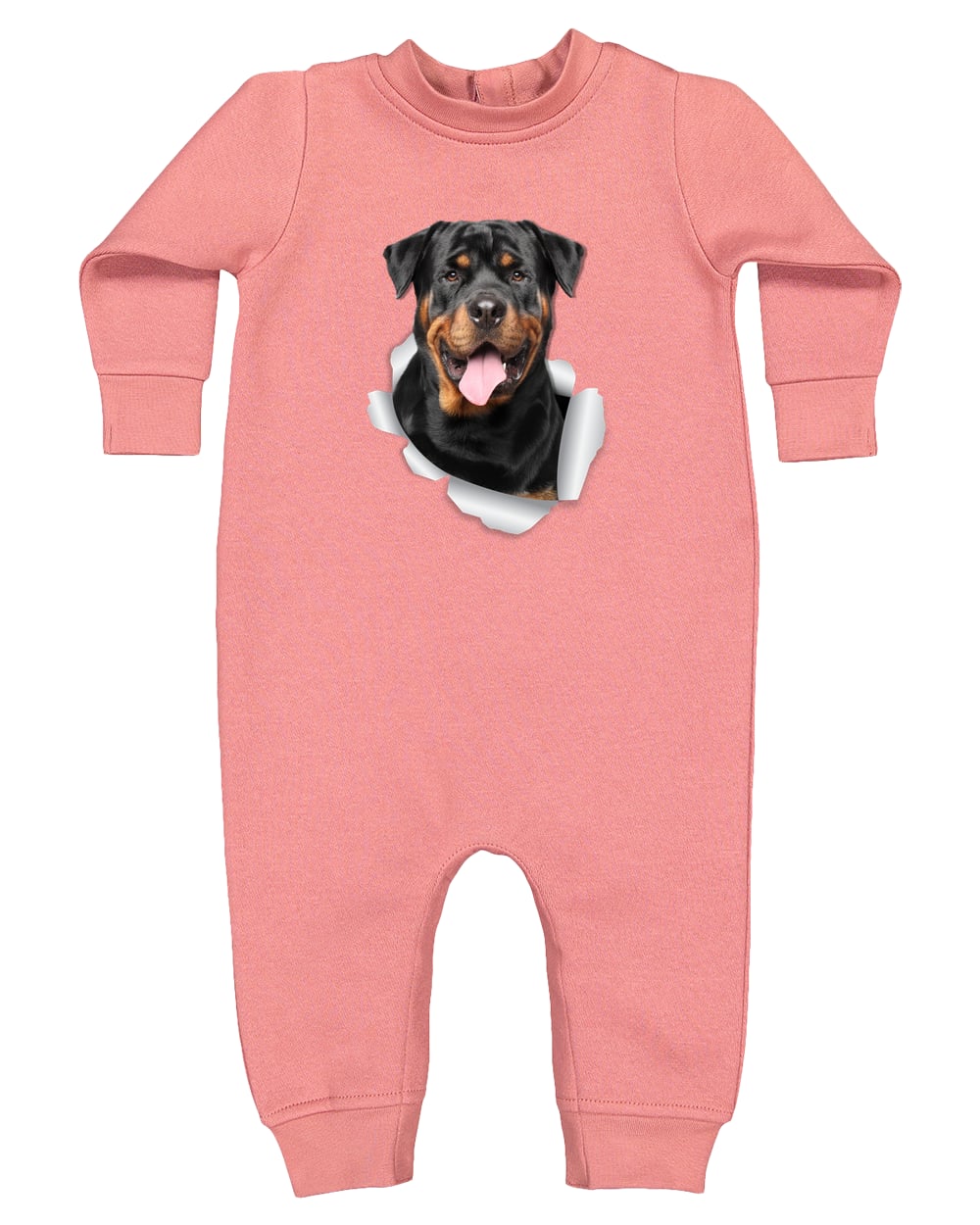 4447 Rabbit Skins Infant Fleece One-Piece Bodysuit - Mauvelous