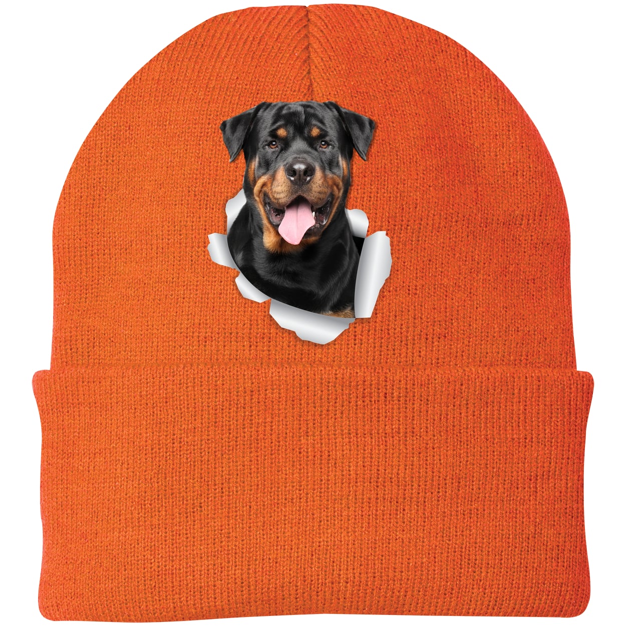 CP90 Port & Company Knit Beanie - Neon Orange