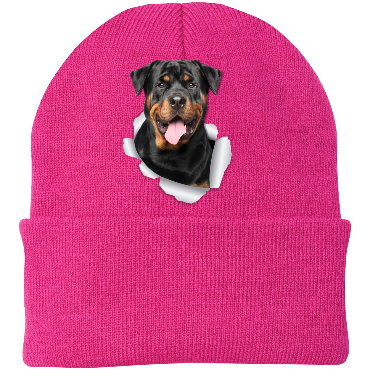 CP90 Port & Company Knit Beanie - Neon Pink
