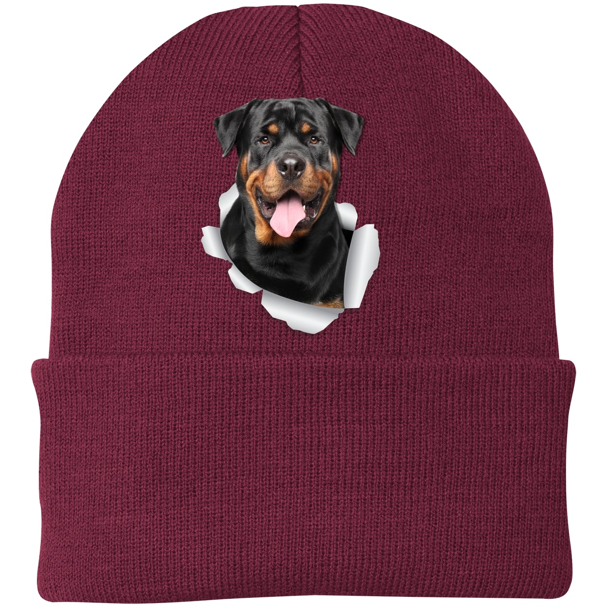 CP90 Port & Company Knit Beanie - Maroon